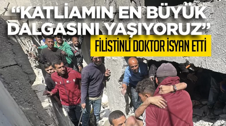 Filistinli doktor feryat etti Katliamın en büyük dalgasını yaşıyoruz
