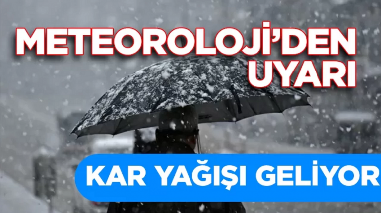 Meteoroloji'den 9 il için kar uyarısı